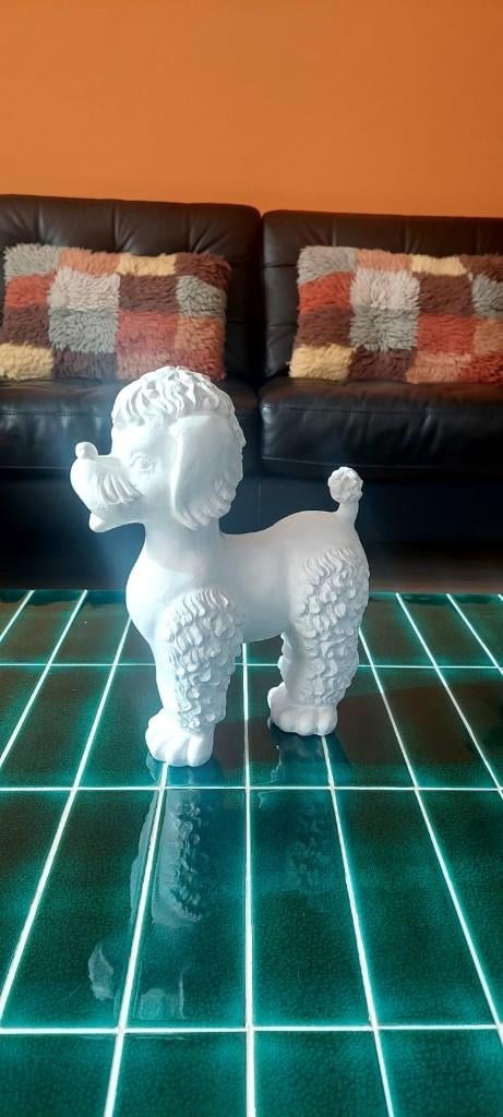 Beeld Hippe poedel poodle hond dier 29/30 cm, Overige materialen, Eu, Ophalen of Verzenden, Zo goed als nieuw