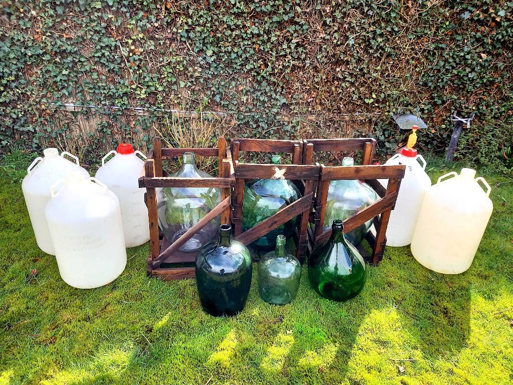 wijn bidons, Ophalen, Gebruikt