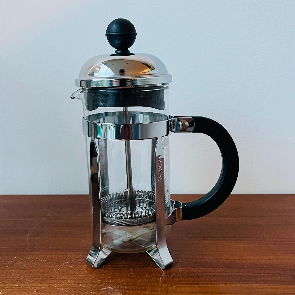 Bodum cafetiere Chambord chroom glas, Cafetiere, Overige typen, Ophalen of Verzenden, Glas