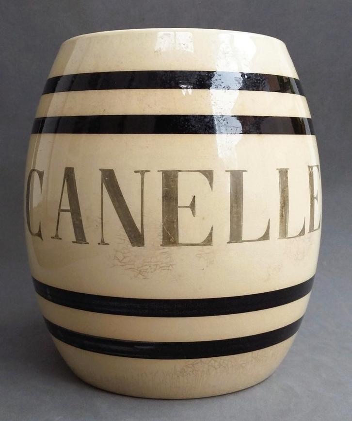 Om 1910 Voorraadpot Voorraad Pot Keuken Winkel Kruidenier, Antiek en Kunst, Antiek | Servies los, Ophalen of Verzenden