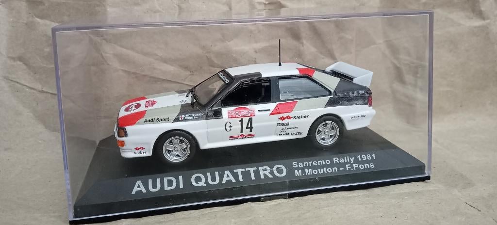 Audi Quattro 1981  1:43 Norev?  €18,45, Hobby en Vrije tijd, Modelauto's | 1:43, Ophalen of Verzenden, Nieuw, Auto, Norev
