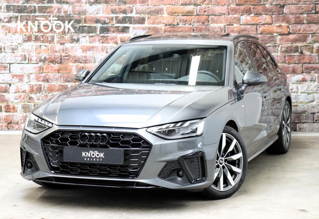 Audi A4 Avant 35 TFSI S Edition Competition Automaat / Panor, Gebruikt, 4 cilinders, Origineel Nederlands, Zilver of Grijs