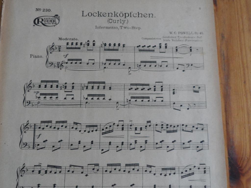 Lockenkopfchen - w.c. Powell, Gebruikt, Ophalen of Verzenden, Artiest of Componist, Piano