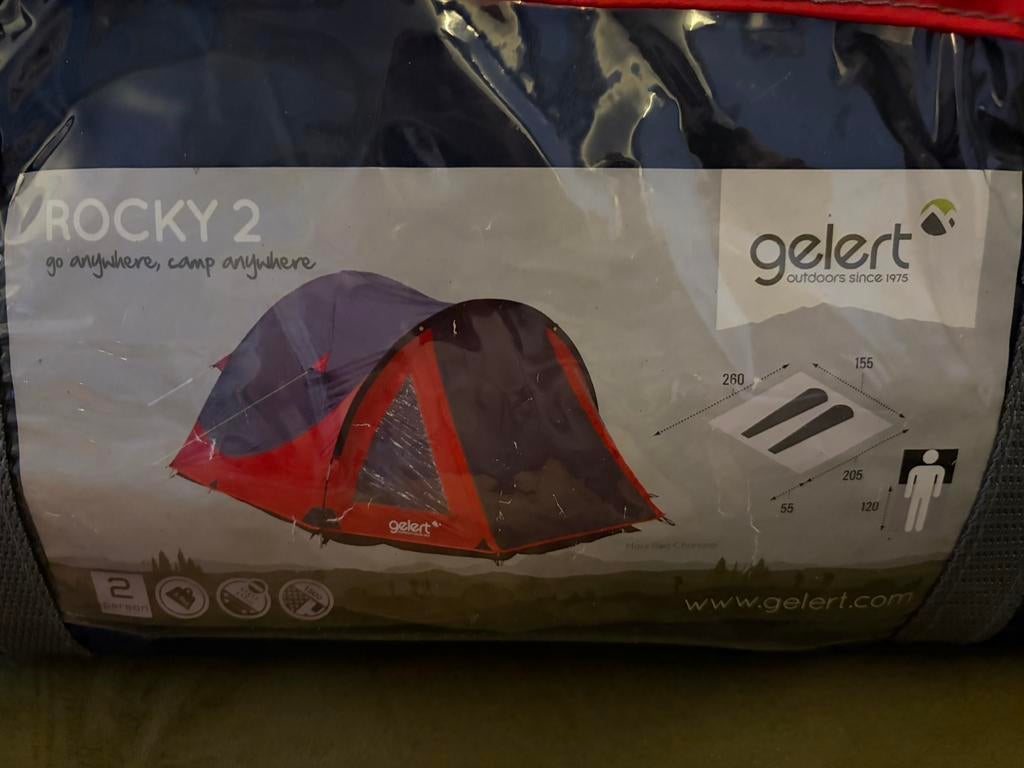 twee koepeltent 2 personen, Caravans en Kamperen, Tenten, Ophalen, Zo goed als nieuw