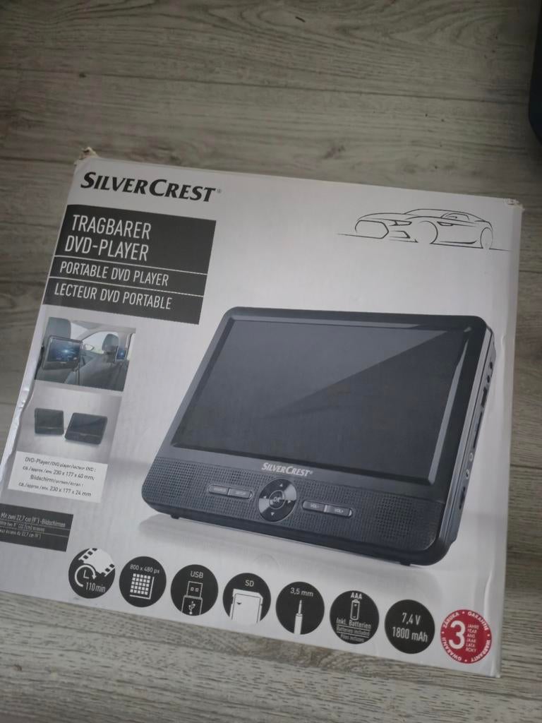 Draagbare SilverCrest DVD-speler, Draagbaar, Ophalen of Verzenden, Zo goed als nieuw, Overige merken