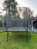 Rechthoekige Trampoline met Veiligheidsnet - Gebruikt, Ophalen, Gebruikt