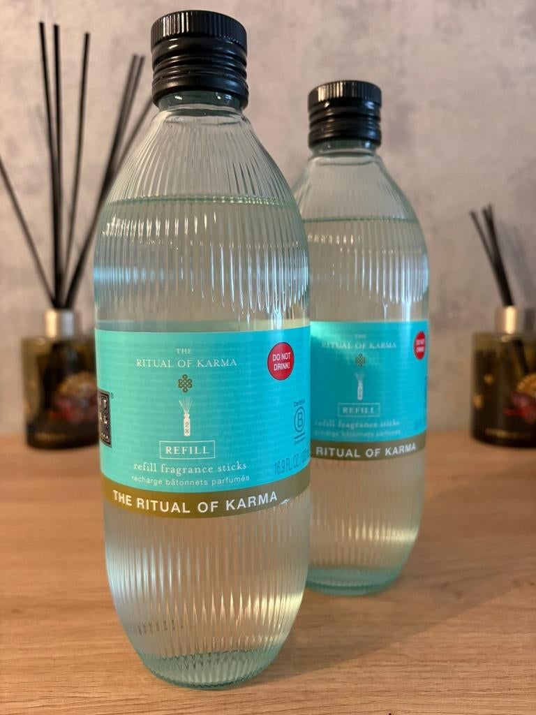 Nieuw Rituals Karma navulling refill geurstokjes 500 ml, Huis en Inrichting, Ophalen of Verzenden, Nieuw, Overige materialen, Minder dan 25 cm