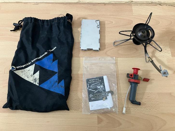 MSR Whisperlite multifuel brander incl fles naar keuze, Caravans en Kamperen, Kampeeraccessoires, Gebruikt, Ophalen