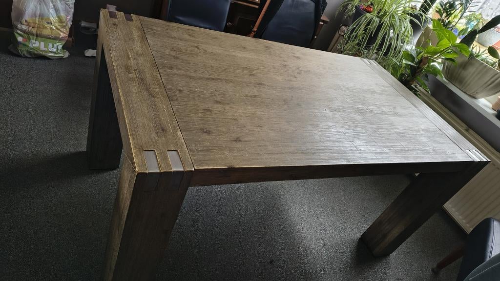 Eettafel, Huis en Inrichting, Tafels | Eettafels, Ophalen, Gebruikt, 50 tot 100 cm, 150 tot 200 cm