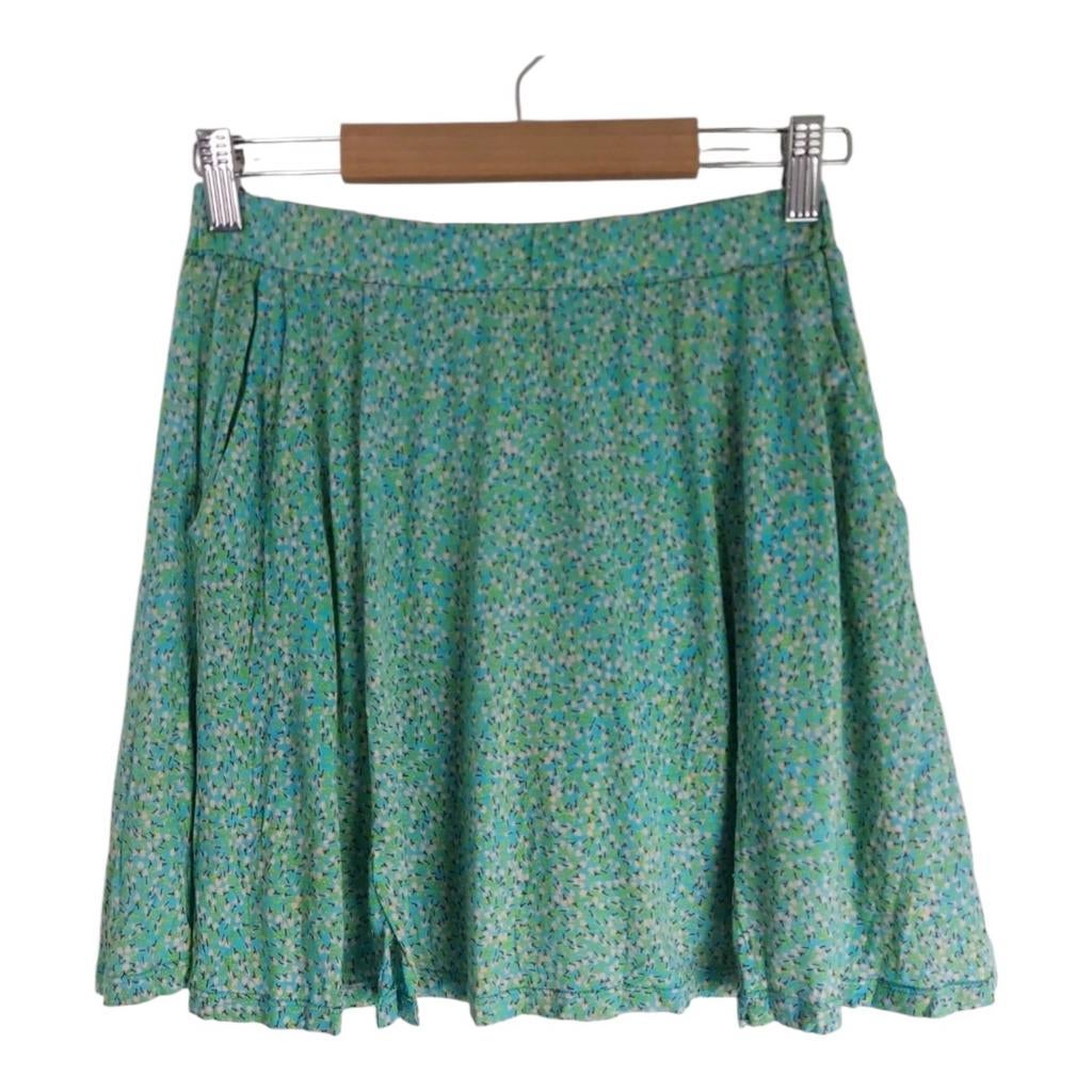 Farm Rio Turkoise Mini Rok Bloemenprint XS, Zo goed als nieuw, Farm Rio, Maat 34 (XS) of kleiner, Boven de knie