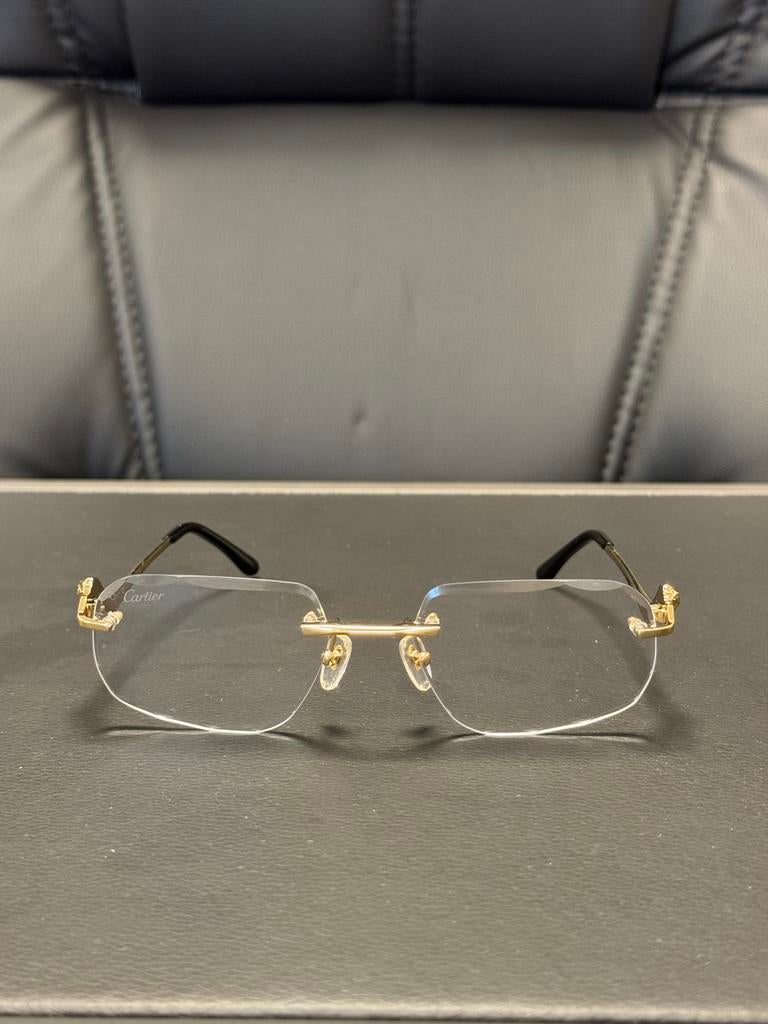 Cartier brilmontuur goudkleurig, Overige merken, Gebruikt, Overige kleuren, Ophalen of Verzenden