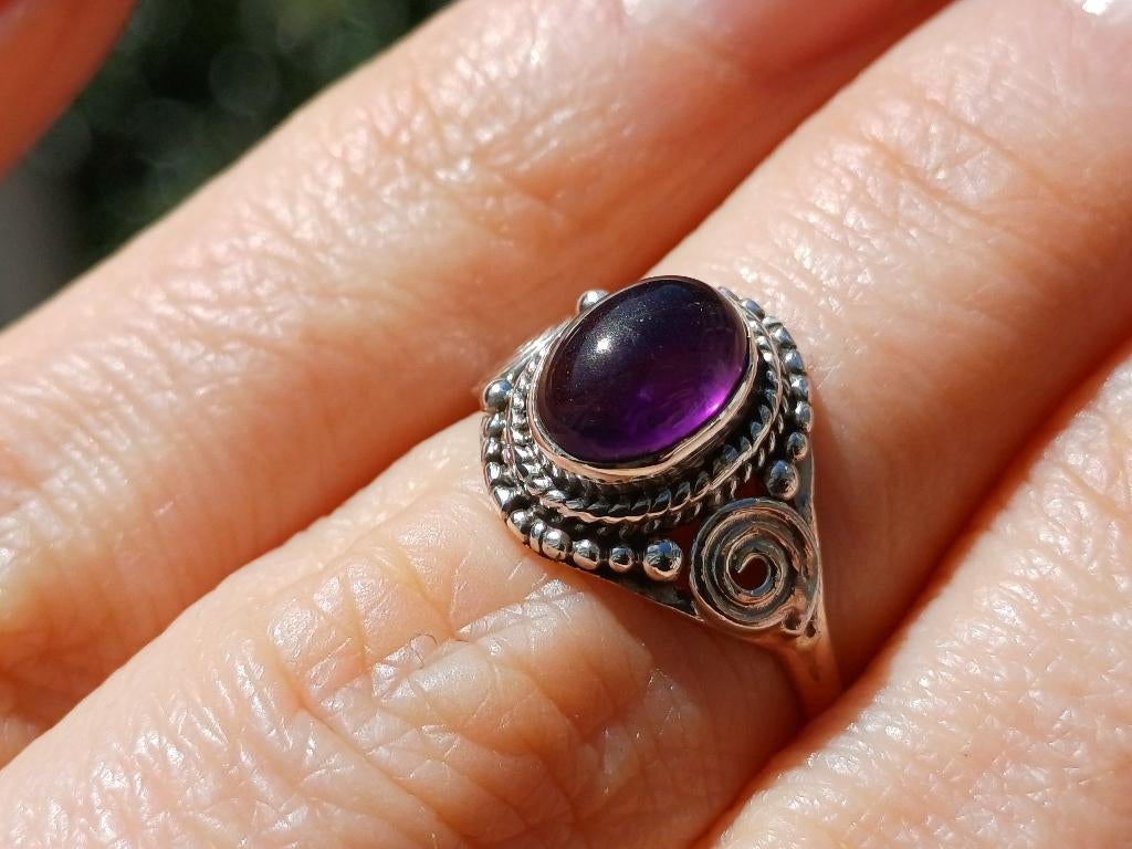 Vanoli 925 zilveren ring met amethist maat 17,25 en 16, Daiva1973@hotmail.com, Vanoli, Amsterdam, Paars