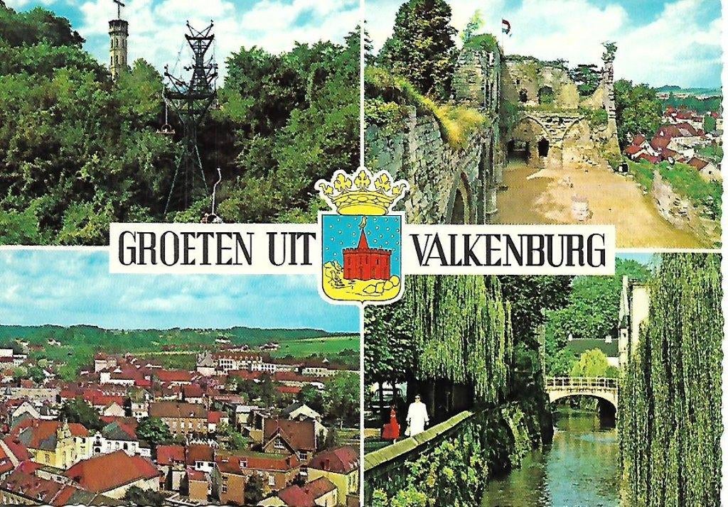 Valkenburg- -4-luik., Verzenden, 1960 tot 1980, Gelopen, Limburg
