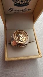 Romeinse heren ring 14 karaat goud 14,5 gram, Sieraden, Tassen en Uiterlijk, Ringen, Gebruikt, 20 of groter, Heer, Ophalen of Verzenden