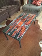Belarti salontafel met keramische tegels, Huis en Inrichting, Ophalen, Gebruikt, 100 tot 150 cm, Overige materialen