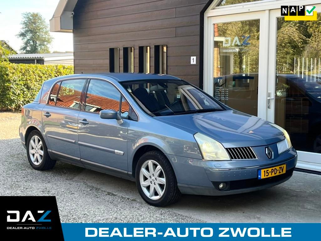 Renault Vel Satis 2.0 16V Turbo Privilége Aut/Ecc/Navi/Lm, Auto's, 1998 cc, Gebruikt, 4 cilinders, Blauw