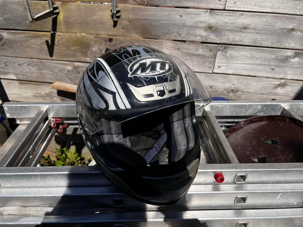 MT Helmets Integraalhelm - Zwart/Zilver, Overige merken, Heren, Ophalen of Verzenden, Integraalhelm