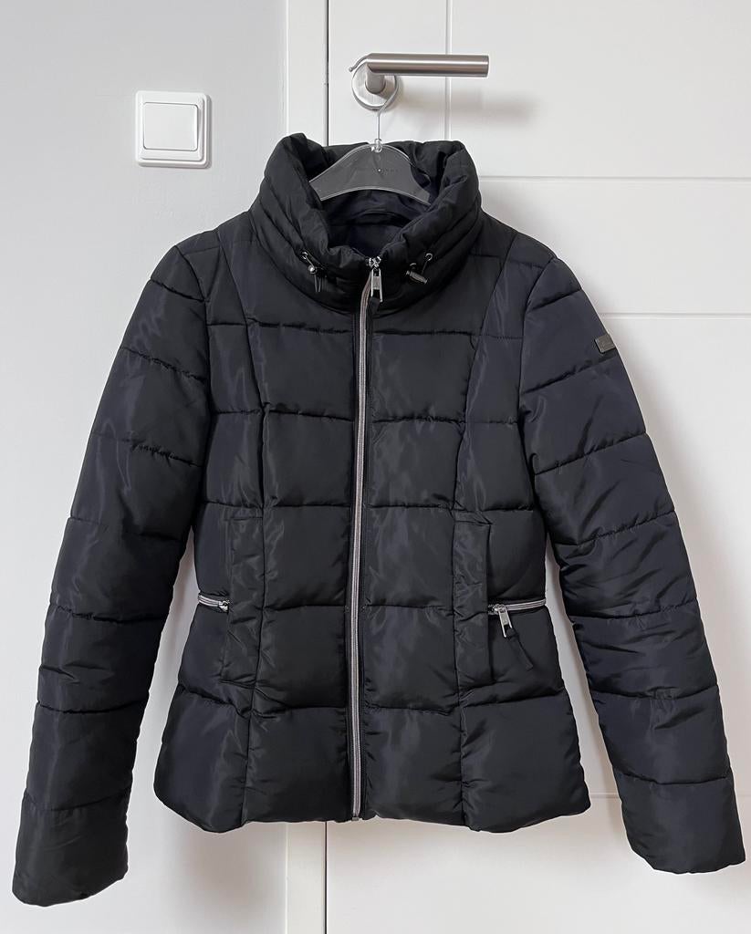 Mexx gewatteerde winterjas dames zwart, maat S, Ophalen of Verzenden, Zo goed als nieuw, Maat 36 (S), Zwart
