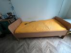 Senioren bed, Ophalen, 90 cm, Eenpersoons, Bruin