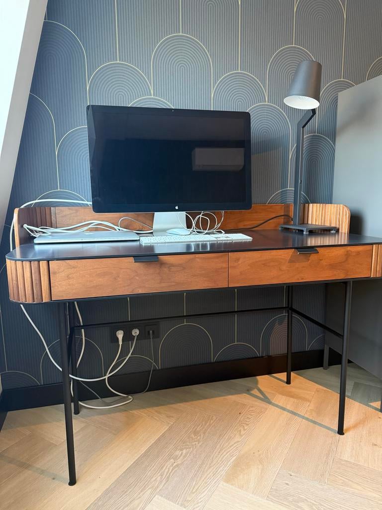 Vintage bureau Spiga van Maisons du Monde, Huis en Inrichting, Bureaus, Ophalen, Zo goed als nieuw