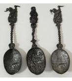 1850 3x antieke Tin tinnen lepels Huwelijks lepel Jan steen, Antiek en Kunst, Antiek | Bestek, Ophalen of Verzenden