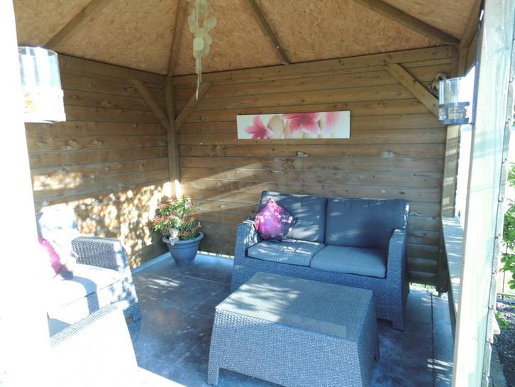 Zitje, buiten, zithoek, loungeset, Tuin en Terras, Tuinhuizen, Gebruikt, Overige typen, Kunststof, Minder dan 250 cm, Minder dan 200 cm