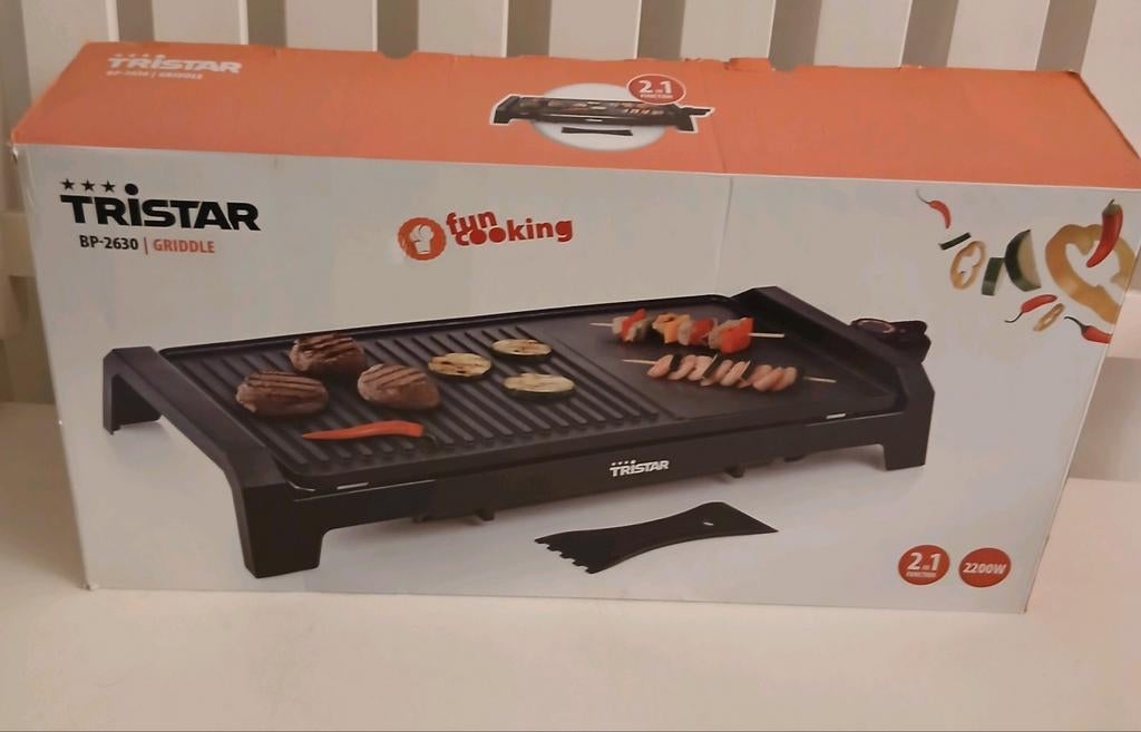 Tristar BP-2630 tafelgril. Nieuw!!, Ophalen of Verzenden, Nieuw