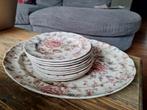 Gebaksschaal en schoteltjes van Johnson Brothers Rose Chintz, Ophalen of Verzenden