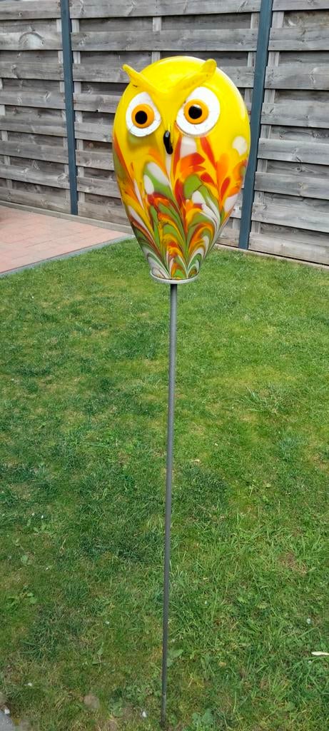 Mooie glazen uil, Tuin en Terras, Ophalen