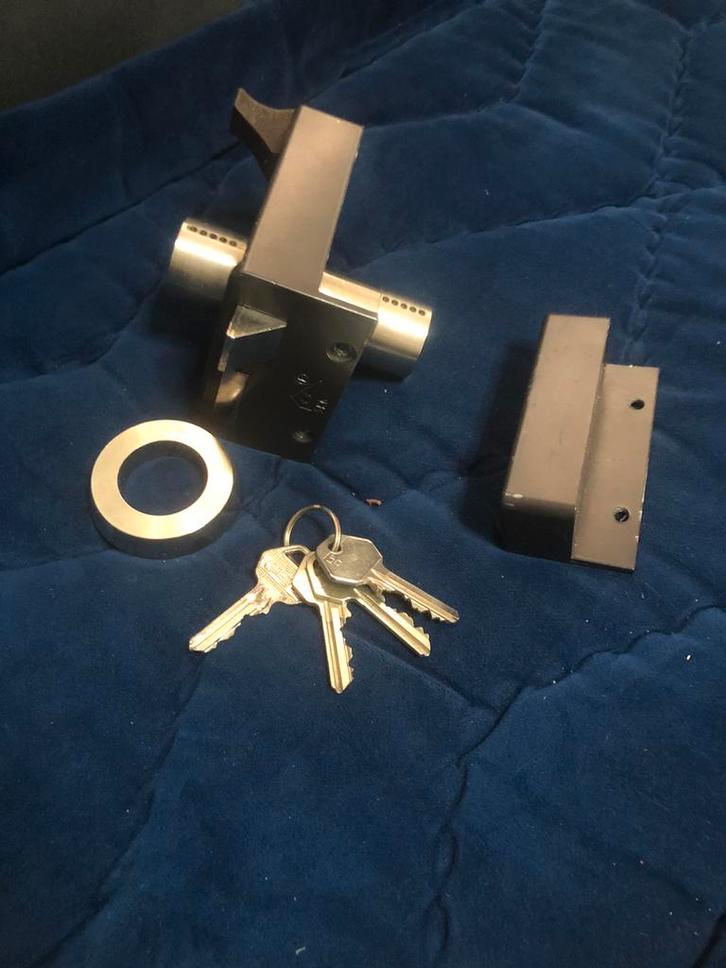 Oplegsloten lips, Doe-het-zelf en Verbouw, Hang- en Sluitwerk, Zo goed als nieuw, Slot, Ophalen of Verzenden