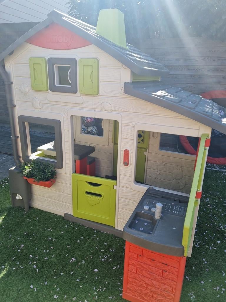 Smoby speelhuisje - Zo goed als nieuw, Ophalen, Zo goed als nieuw, Kunststof