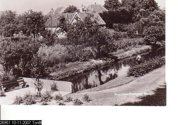 Ansichtkaart	Hattem	Noordwal Plantsoen, Verzenden, 1940 tot 1960, Ongelopen, Gelderland