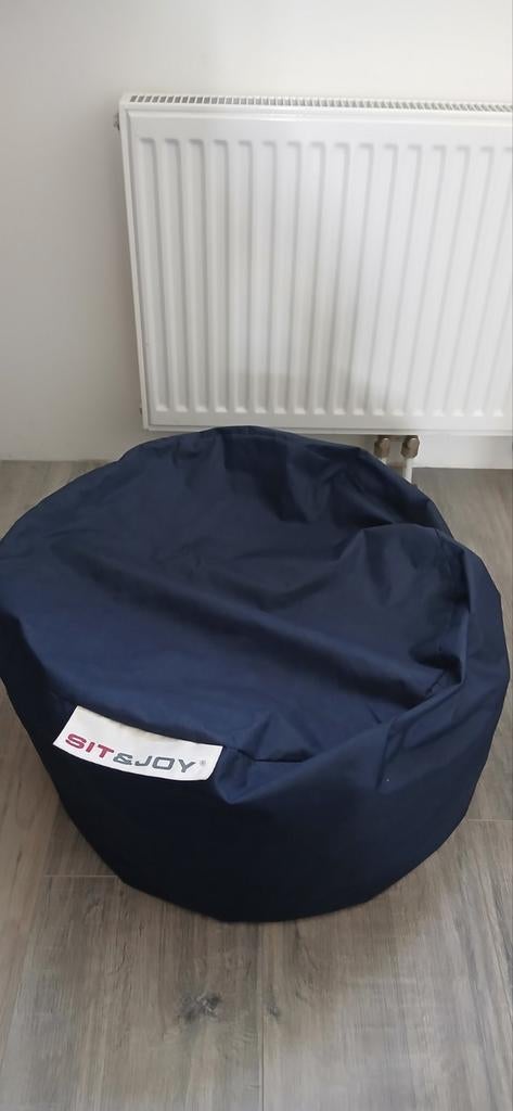 Donkerblauwe Sit & Joy zitzak, Huis en Inrichting, Zitzakken, Ophalen, Zo goed als nieuw, Blauw, Zitzak
