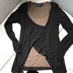 Heel aparte MEXX top dubbellaags stof maat S, Mexx, Bruin, Ophalen of Verzenden, Lange mouw