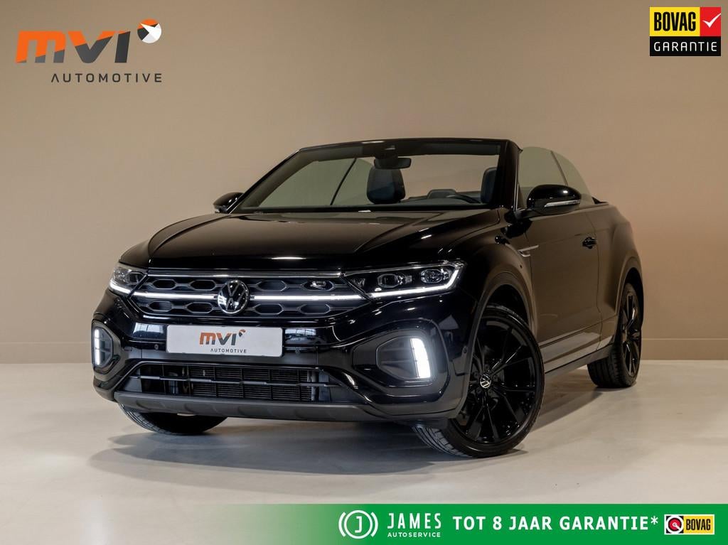 Volkswagen T-Roc Cabrio 1.5 TSI 2x R-Line / 150pk / Leder /, Auto's, Volkswagen, 4 cilinders, 4 stoelen, Zwart, Leder