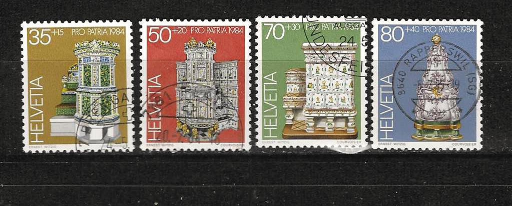 Zwitserland 1272-1275, Postzegels en Munten, Postzegels | Europa | Zwitserland, Ophalen of Verzenden, Gestempeld