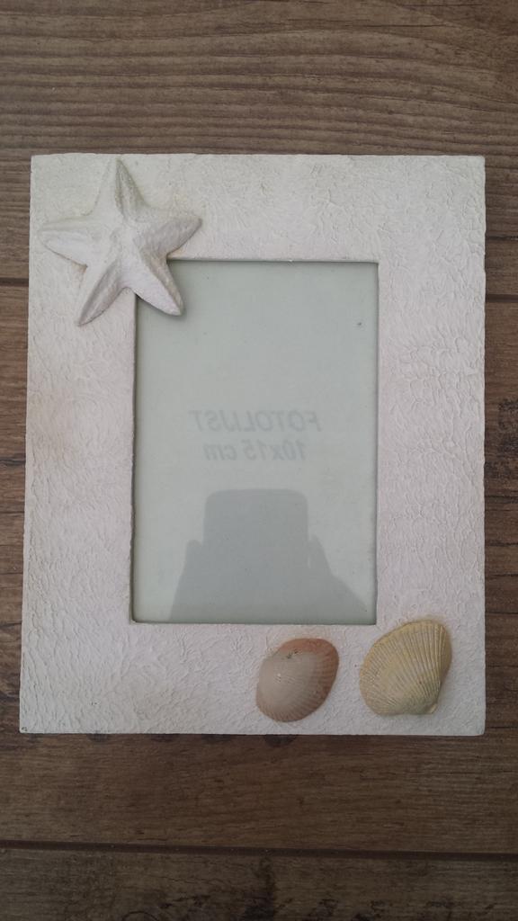 Fotolijst met zeester fotolijstje schelpen, Ophalen of Verzenden, Nieuw