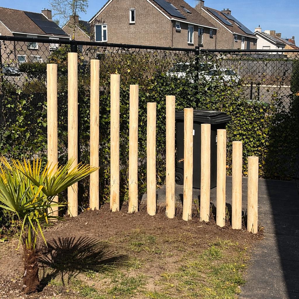 10x 250cm massief robina hout palen nieuw, Palen, Nieuw, Ophalen of Verzenden, Hardhout