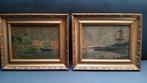 Twee oude schilderijtjes, Ophalen of Verzenden