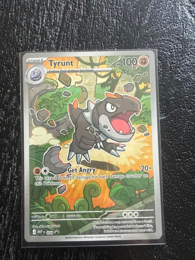 Pokémon Kaart: Tyrunt (MEP EN 070) - Stage 1, Ophalen of Verzenden, Zo goed als nieuw, Losse kaart