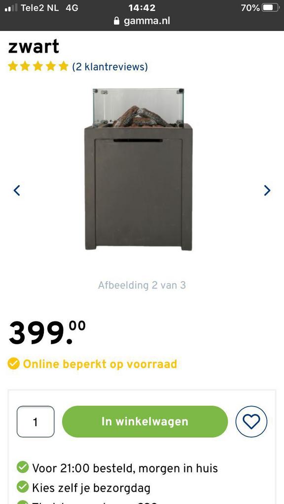 VUURTAFEL Livin flam nieuw!, Ophalen, Nieuw