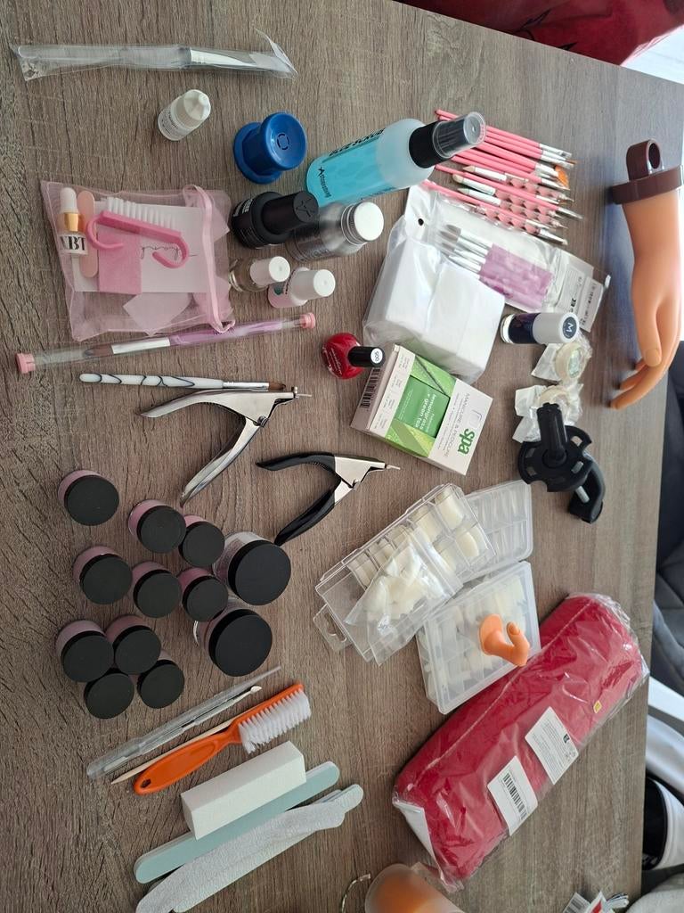 Acryl nagels maak set, Ophalen of Verzenden, Zo goed als nieuw, Pruik of Haarverlenging