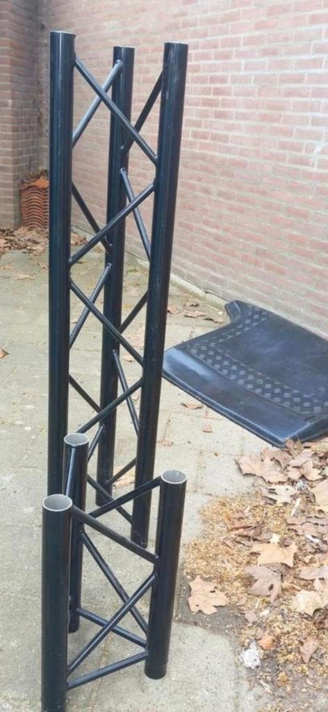 Zwarte truss onderdelen - 4 x 1.2 en 2x 0.5, Ophalen, Gebruikt