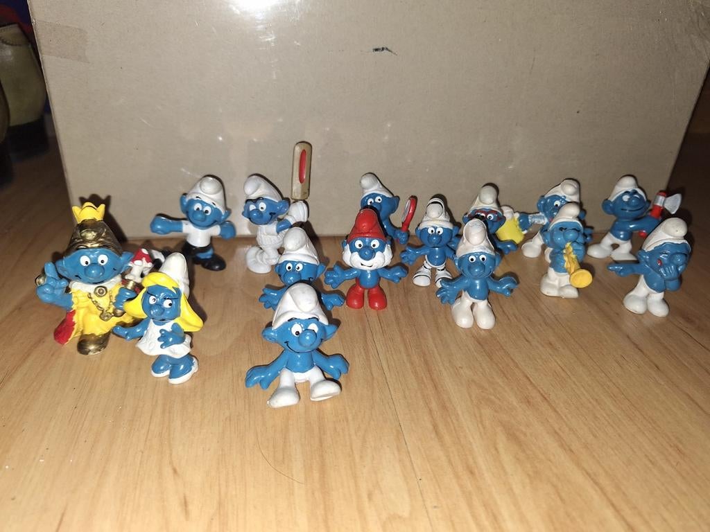 Leuke groep Smurfen, Verzenden, Zo goed als nieuw, Verschillende Smurfen, Poppetje, Figuurtje of Knuffel