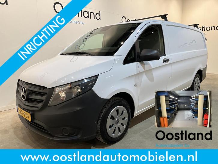 Mercedes-Benz Vito 114 CDI Lang / Euro 6 / Servicebus / Sort, Auto's, Bestelauto's, Bedrijf, Te koop, ABS, Airbags, Airconditioning