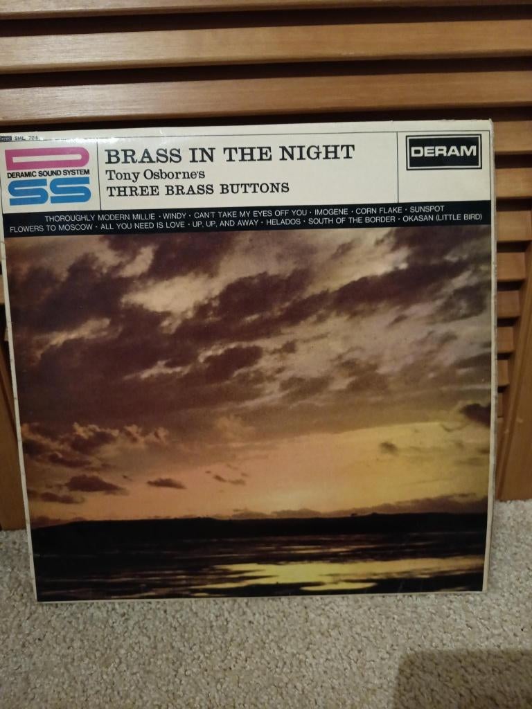 Tony Osborne's 1967 Three Brass Buttons Brass In The Night, 1960 tot 1980, Gebruikt, Ophalen of Verzenden, Jazz