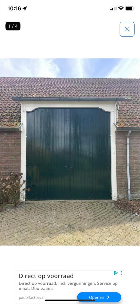 Grote schuurdeuren. Uit boerderij. hoog 384 breed 350, Doe-het-zelf en Verbouw, Deuren en Horren, Gebruikt, Ophalen of Verzenden