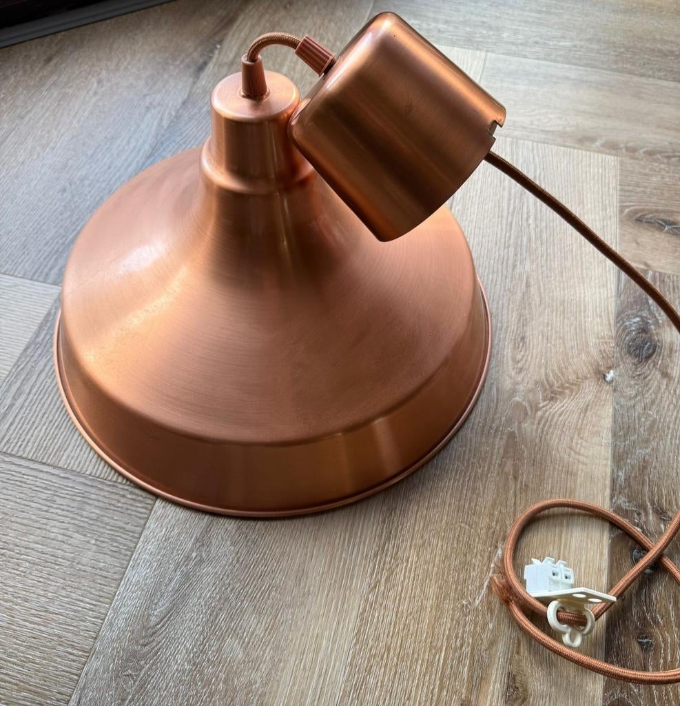 Ikea Vindkare koperkleurige hanglamp, Ophalen, Gebruikt, Metaal, Minder dan 50 cm