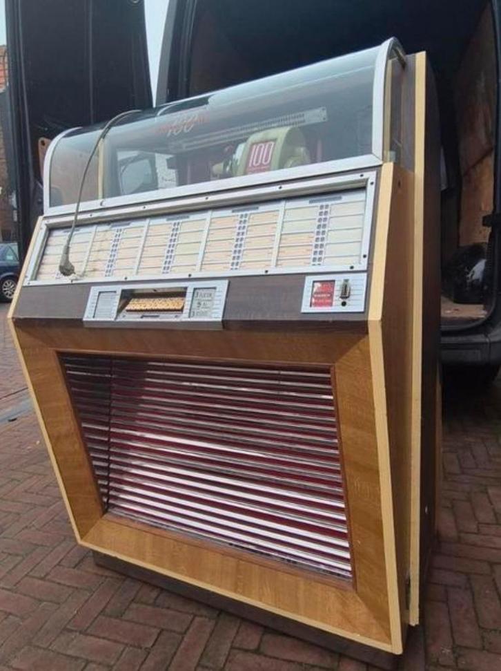 Vintage Jukebox - Unieke Retro Blikvanger, Verzamelen, Automaten | Jukeboxen, Gebruikt, Overige merken, 1960 tot 1970, Ophalen