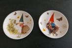 Twee Petit Fours bordjes David de Kabouter, Huis en Inrichting, Keuken | Servies, Ophalen of Verzenden, Zo goed als nieuw, Overige stijlen
